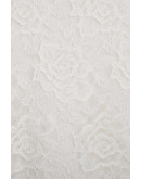 Andrea Sheer Embroidered White Skirt