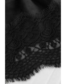 Lisette Lace Hem Black Skirt