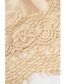Lisette Lace Hem Gold Skirt