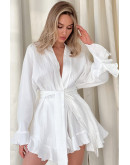 Carin White Loungewear Co-ord Set