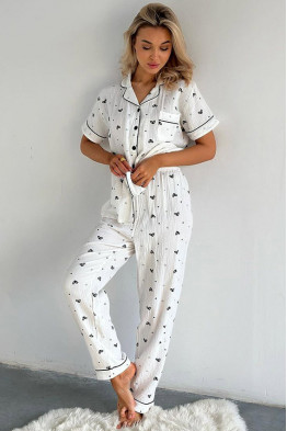 Cloudy Heart Pajama Set