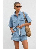 Denim Light Blue Co-Ord Set