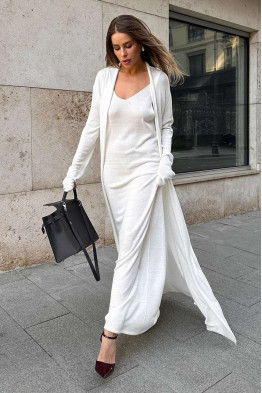 Soft Knit Luxe Set in White