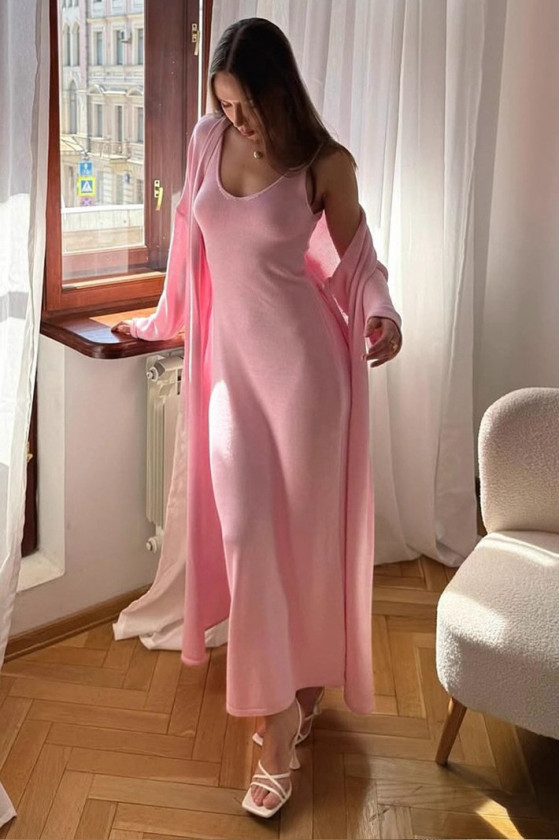 Soft Knit Luxe Set in Rose