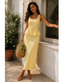 Eleni Peplum Skirt Set