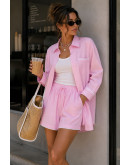 Relaxed Stripe Shirt Set