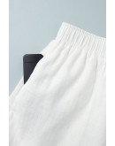 Valeria White Ruffle Short Set