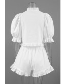 Lucia Ruffle Collar Shorts Set