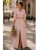 Lora Belted Maxi Skirt Set