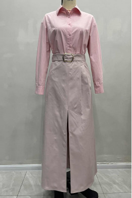 Lora Belted Maxi Skirt Set
