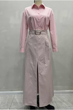 Lora Belted Maxi Skirt Set