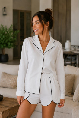 Katie Contrast Trim Lounge Set