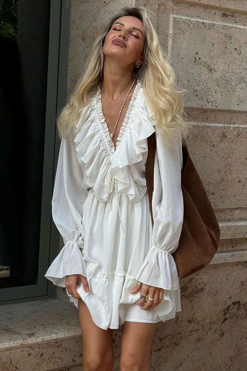 Daydreams Ruffle Front Dress